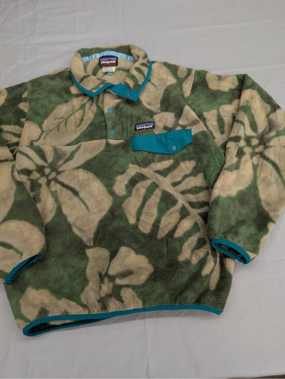 Patagonia Synchilla Snap-T Spice Garden Camp Green Fleece S